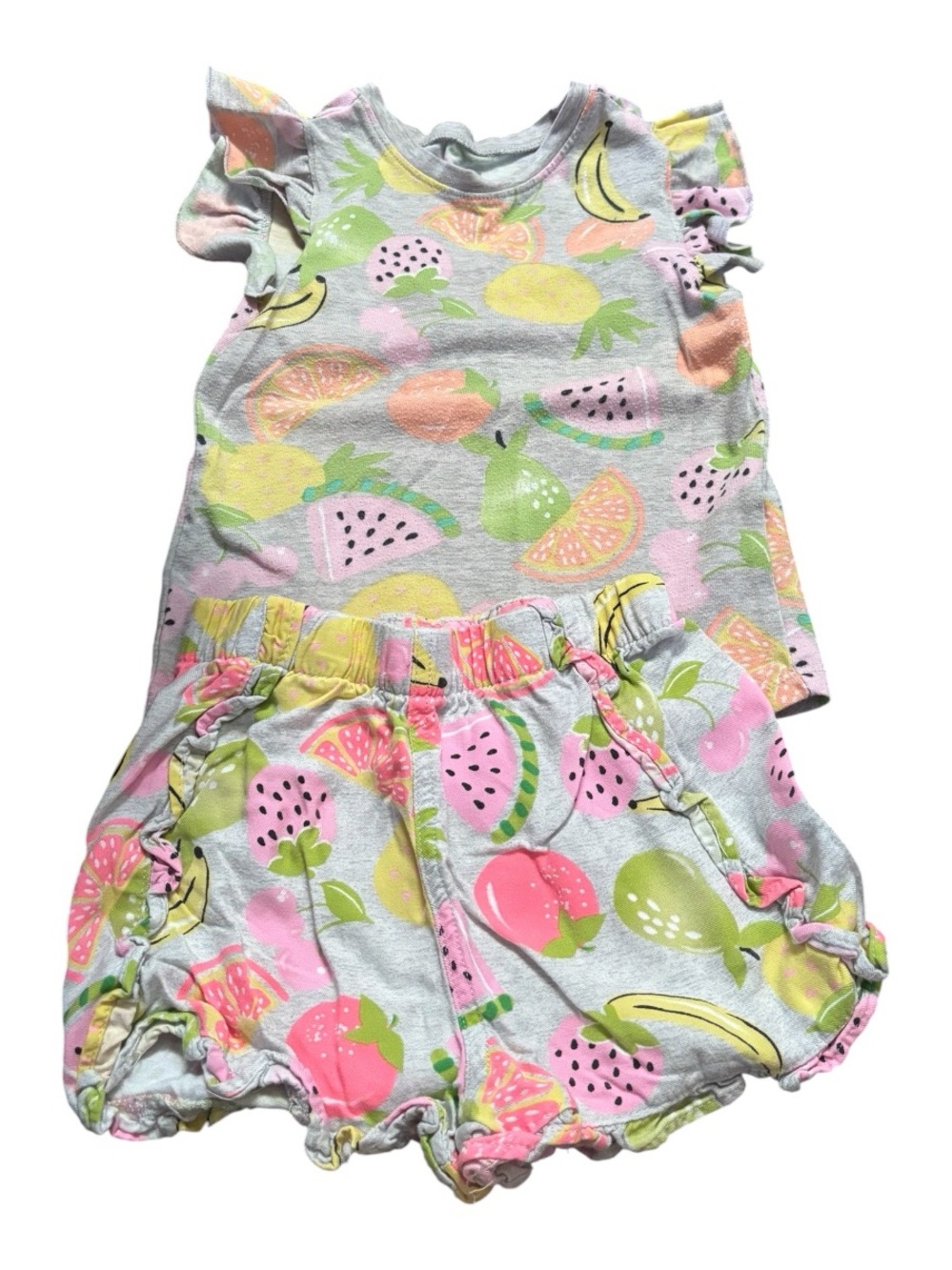 Garanimals Toddler Girls Fruit Print Shirt & Shorts Set 5T